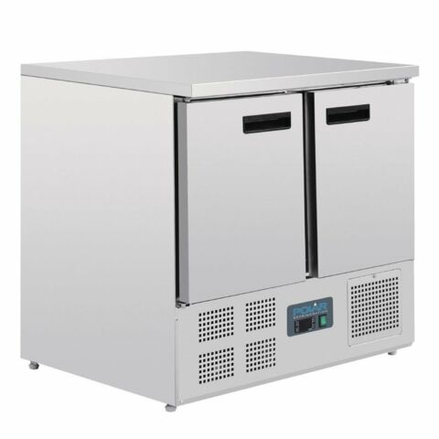 POLAR Kühltisch 2-türig 240 Liter, 900x700x880 mm