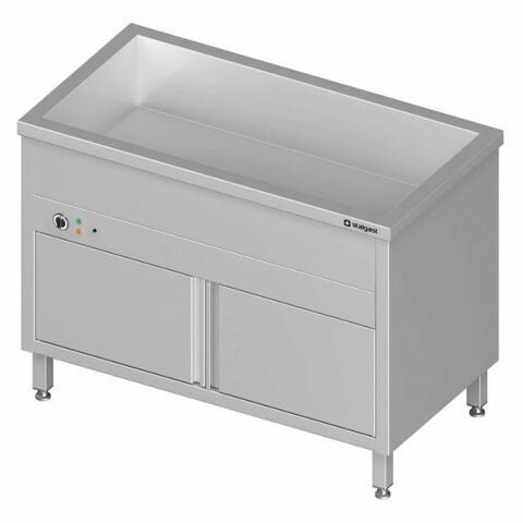 STALGAST Bain-Marie Standgerät, geschlossener Unterbau, 1 Becken für 3x GN1/1