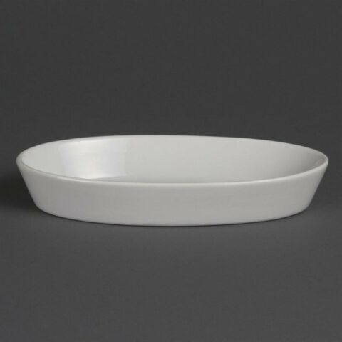 Olympia Whiteware ovale Auflaufform 195 x 110mm (6 Stück)-Gastro-Germany