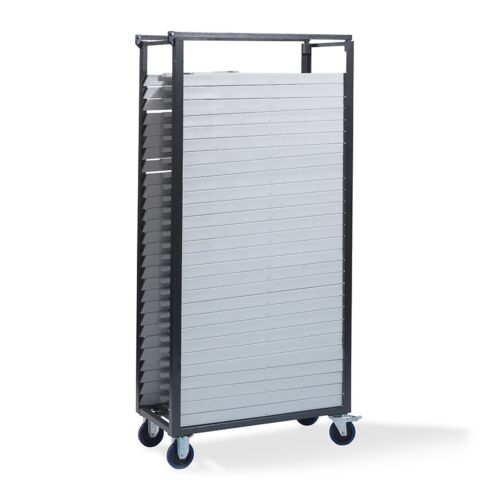 Hochzeitsstuhl Transportwagen für 30 Stühle, Hammerschlag, 93x47x195cm 