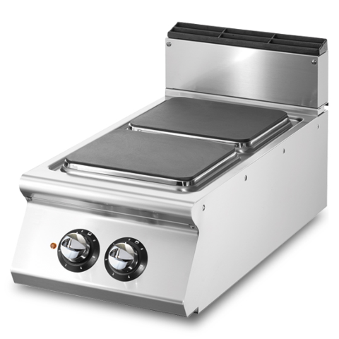 VIRTUS Elektrokochfeld, 2 quadratische Platten