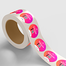 Qr Code Rolle Instagram-Follow QR-Code Aufkleber auf Rolle mit Logo | Gastro Germany