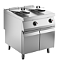 Elektro-Fritteuse 2 Becken je 15 L, Standgerät 24 kW, 800 x 900 x 900 mm