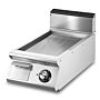 VIRTUS Elektro-Grillplatte, glatte verchromte Platte, Breite 400mm, 5,4 kW, 400V